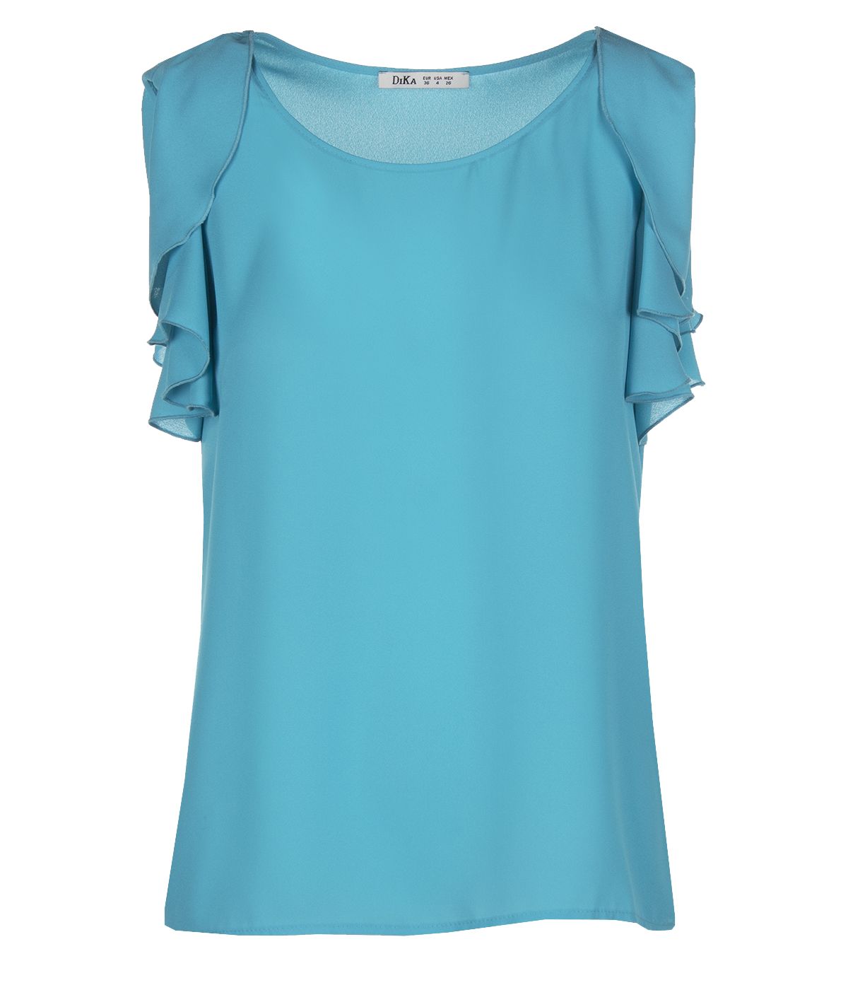 Flutter short sleeves blouse 0